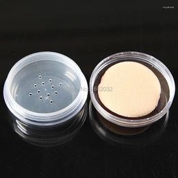 Storage Bottles 20g Empty Loose Powder Compact With The Grid Sifter & Puff Jar Packing Container Powdery Cake Box Cosmetic Case F2024372