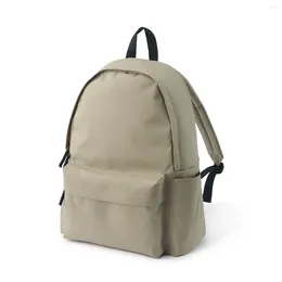 Backpack Japanese Style Good School Bag Simple Computer Solid Colour Travel Laptop