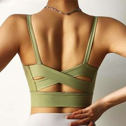 Cloud Hide Women Sexy Sports Bra Fiess Yoga Tank Crop Top Running Underwear Home Exercise Vest Gym Jogging Shirt Sportswear