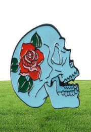 20pcsLot European Teapot Skull Cowboy Pins Badge Rose Skeleton Alloy Paint Brooches Unisex Halloween Clothing Pin Jewelry Accesso43946866