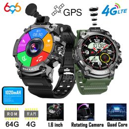 Control 696 2022 Android 4G Smart Watch Outdoor Sport GPS WiFi Flip Camera 1.6 Inch 400*400 Screen 4G RAM 64G ROM Sim Card Smartwatch