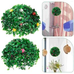 Decorative Flowers Grass Ball Flower Chirstmas Decor Artificial Plant Topiary Ceiling Chritmas Ornaments Plastic Pendants