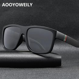 Oversized Polarised Sunglasses For Men Women Fashion Driving Square Vintage Fishing Travel Big Frame Sun Glasses UV400 Eyewear 240417