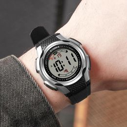 Wristwatches SYNOKE Mens Digital Sports Watch LED Screen Military Watches For Men Waterproof Stopwatch Alarm Army