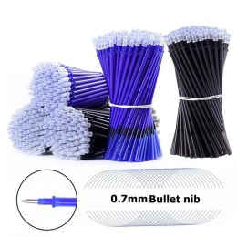 Pens 2000 Pcs/set 0.7mm Bullet Erasable Washable Refill Rod for Handle Blue/Black Gel Pen School Office Writing Supplies Stationery