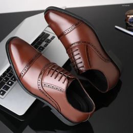 Dress Shoes Men Gentlemen British Style Paty Leather Wedding Flats Oxfords Formal Zapatos Hombre