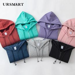 Men's Hoodies Custom 2024 Fashion Streetwear Spring And Autumn Cotton Blank Plain Zip Up Hoodie Men