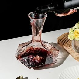 1300ML Superior Red Wine Decanter Handmade Crystal Pourer Premium Water Carafe Thickened Wall 240419