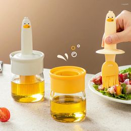Tools Fashion Cute Silicone Brush With Transparent Oil For Home Furnishings Baking Cooking Sauce Marinade