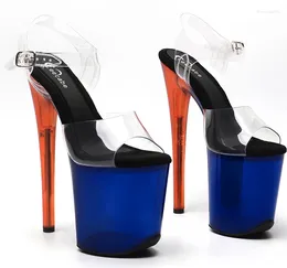 Dance Shoes Leecabe 8Inch/20cm Clear Pvc Upper Sandals Party High Heels Pole Dancing
