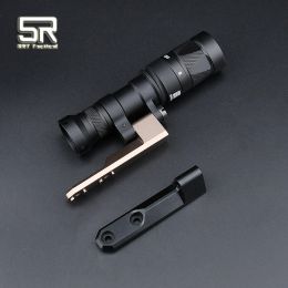 Scopes Surefir M300 Flashlight Metal Base Airsoft Weapon Parts Mount Mlok Keymod System Hunting Light Base Accessories