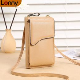 Shoulder Bags Creativity Ladies PU Leather Korean Crossbady Cellphone Bag For Women Mini Carry Female Wallets Small Handbag