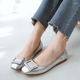 Casual Shoes 2024 Spring Flats Women Fashion Ballet Flat Woman Slip-on Loafers Ladies Boat Soft Plus Size Female