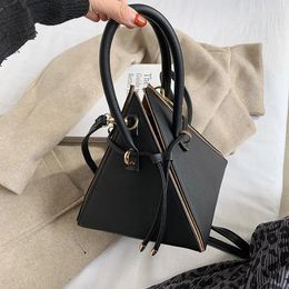 Storage Bags PU Leather Mini Crossbody For Women Triangle Fashionable 2024 Handbags And Purses Lady Shoulder Hand Bag