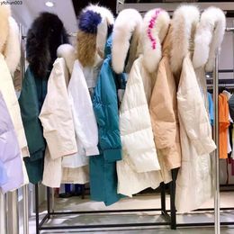 Babaoyin Full Neck Down Coat Winter Fashion Waist Keeping Warm White Duck Brand Womens Wear