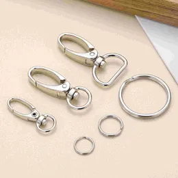 Dog Apparel Name Tag Button Keychain Personalised Tags Zinc Alloy Buckle Clips For Collar