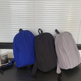 Backpacks Miyake Pleats Bags Women Backpack 2023 Men Office Official Back Pack Japanese Bookbag Causal Luggage Travel Designer Bag