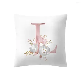 Pillow Personalised Cases Custom Flower With Name Cover Decortion Pillowcase Housewarming Birthday Wedding Gifts