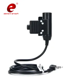 Accessories NEW U94 Tactical Airsoft PTT for Original RAC TMC COMTA Earmor Headset Hunting Military BaoFeng PTT Plug Headphone Accessories