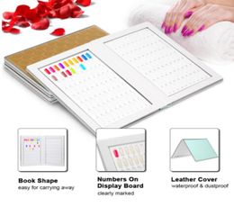 160 Nail Color Display Book With 240pcs False Nail Tips For DIY Polish UV Gel Color Card Board Nail Salon Tools4350729