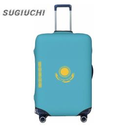 Accessories Kazakhstan Country Flag Luggage Cover Suitcase Travel Accessories Printed Elastic Dust Cover Bag Trolley Case Protective