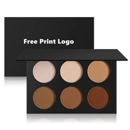 Private Label 6 Colour Finishing Powder Side Shadow Finishing Concealer Powder Makeup Custom Logo