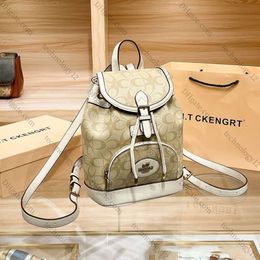 2024 Backpack Brand Womens Bag Fashion Bag Printed Genuine Leather Backpack Cowhide Minimalist Travel Backpack Coachly Bags s