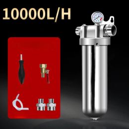 Purifiers 304 Stainless Steel Front Well Water Tap Water Filter Household Commercial Backwash High Flow Whole House Central Water Purifier