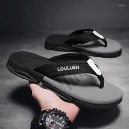 Slippers High Quality Brand Flip Flops Men Summer Beach Outdoor Anti-slip Fashion Breathable Casual Bathroom