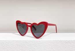 Heart Sunglasses Red/Dark Grey Round Oval 181 Women Men Summer Sunnies Sonnenbrille Fashion Shades UV400 Eyewear