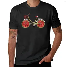 Men's Tank Tops Fruit Bike Melon Vintage Bicycle Watermelon Cycling T-Shirt Custom T Shirts Short Clothes For Men