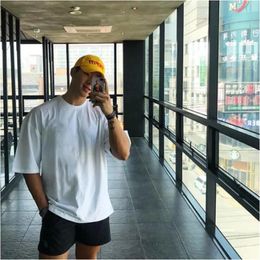 Brand Plain Gym Clothing Fitness Mens Oversized T Shirt Outdoor Hip Hop Streetwear Loose Half Sleeve Tshirt Bodybuilding 240419