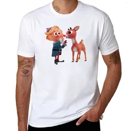 Men's Tank Tops Rudolph The Red Nose Reindeer T-Shirt Graphic T Shirt Cute Clothes For A Boy Fruit Of Loom Mens Shirts