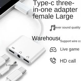 2024 Live No. 1 Mobile Phone Converter Headset Adapter Three-in-one Mobile Phone Sound Card Live Sound Card Adapter for Live No. 1 Mobile