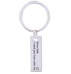 Drive Safe I Need You here with me Keychain Trucker Husband Dad Gift for Dad Boyfriend New Driver1375914