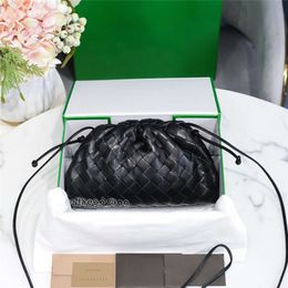 top knit bag woman 10a Designer Handbag Brand Weave Bag Genuine Leather Pouch Coin Purses Case Mini Strap Woven Bags