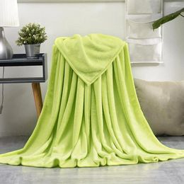 Blankets Multi-purpose Blanket Luxurious Polyester Fiber Soft Wear Resistant Sleeping Solid Color Design For Cozy