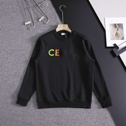 Celinnes Designer Hoodie Fashion Fashion Felpe felpe con cappuccio di felpe rotonde ricamata per uomini e donne pullover primaverile