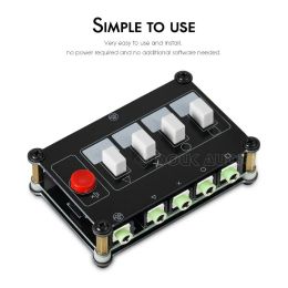 Amplifier MC104Pro 3.5mm headphone 4 ways Audio Switcher Splitter selector preamp