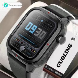 Watches 2022 New Body Temperature Smart Watch Men Heart Rate Sports Watches Custom Dial HD Call Waterproof Smartwatch For Xiaomi Huawei