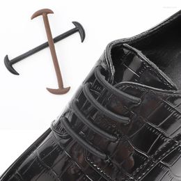 Shoe Parts 12 Pcs No Tie Shoelaces Silicone Elastic Laces Suitable For Men's And Women's Casual Leather Shoes Rubber Shoelace