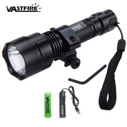 Scopes Vastfire 850nm Red Night Vision Weapon Light LED Flashlight Infrared IR Tactical Outdoor Rifle Hunting Torch+Mount