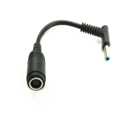 7.4/5.0 Female To 4.5/3.0 Elbow 7.4 To 4.5 Suitable for HP Dell Blue Tips Power Adapter Cable 13 Cm Adapter Connector Cable