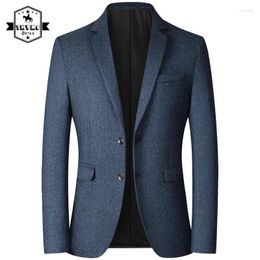 Men's Suits Retro Classics Casual Blazers Mens Business Simple British Style Suit Jacket Male Solid Colour Loose Lapel Gentleman Formal Coats