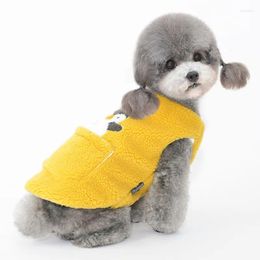 Dog Apparel Cute And Warm Pet Coat Vest Winter Clothes Jacket Yorkshire Pomeranian Bichon Poodle Schnauzer Clothing Costume Dropship