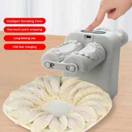 Processors Double Head Dumpling Making Mould Quickly Automatic Household Dumpling Maker Wrap Two at A Time Easytool for Home and Kitchen