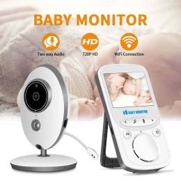 Monitors Baby Monitor HD night vision Twoway Audio Talk IR 24h Portable Baby Camera VB605 Wireless 2.4inch Video LCD dispaly Nanny Baby