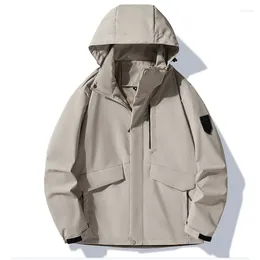 Men's Jackets Spring Hooded Casual Loose Hoodie Outdoor Fashion Men Outerwear Jacket Coats