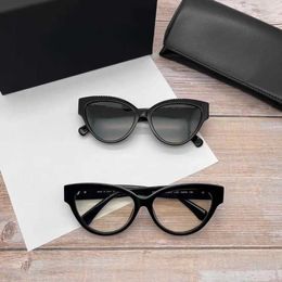 designer sunglasses Xiaoxiangfeng Plain Face Love Black Frame Plate Glasses for Women 3436 Cat Eye Fashion Myopia Large Frame Glasses Frame 3438