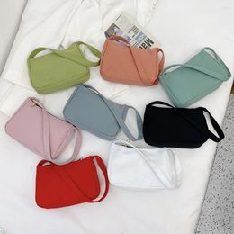 Bag Fashion Exquisite Shopping Solid Colour Top-handle Clutch For Women Casual Nylon Shoulder Underarm Totes